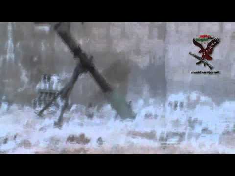 استهداف كتيبة حمزة سيد الشهداء بقذائف الهاون مواقع قوات النظام في حي جوبر في مدينة دمشق