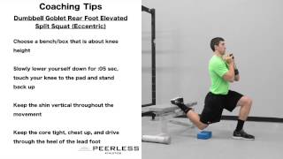 507. Dumbbell Goblet Rear Foot Elevated Split Squat (Eccentric)