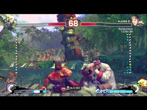 Ryukichikun [Ryu] vs chobixinco [Rufus] SSF4 Japanese Online Ranked Matches - TRUE-HD