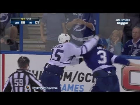 Mark Fraser vs Keith Aulie Feb 19, 2013