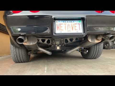 Magnaflow mufflers with on a C3 corvette