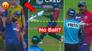 IPL 2022 - DC Vs RR No Ball Controversy | Rishabh Pant Angry on Umpire