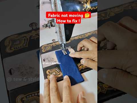 Fabric not moving on sewing machine ! #diysewingtips #sewingmachinerepair #sewingmachineproblems