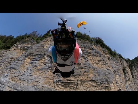 Worlds first Two way mountain bike BASE jump!??