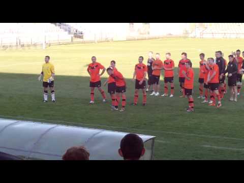 Podziękowanie za doping po meczu KSZO 1929 - Zenit Chmielnik