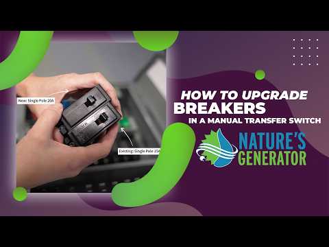  Manual Transfer Switch Breaker Upgrade Guide | Convert 15A, 20A & 30A Breakers