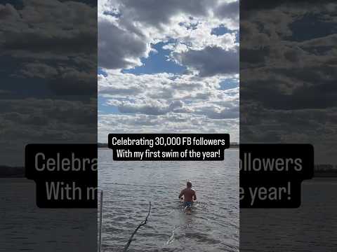 30,000 Facebook followers for SaskLakes and my first swim of the year!