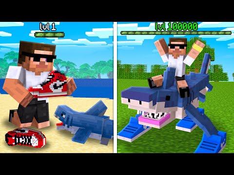 Evolution of Italian Brainrot Tralalero Shark in Minecraft..