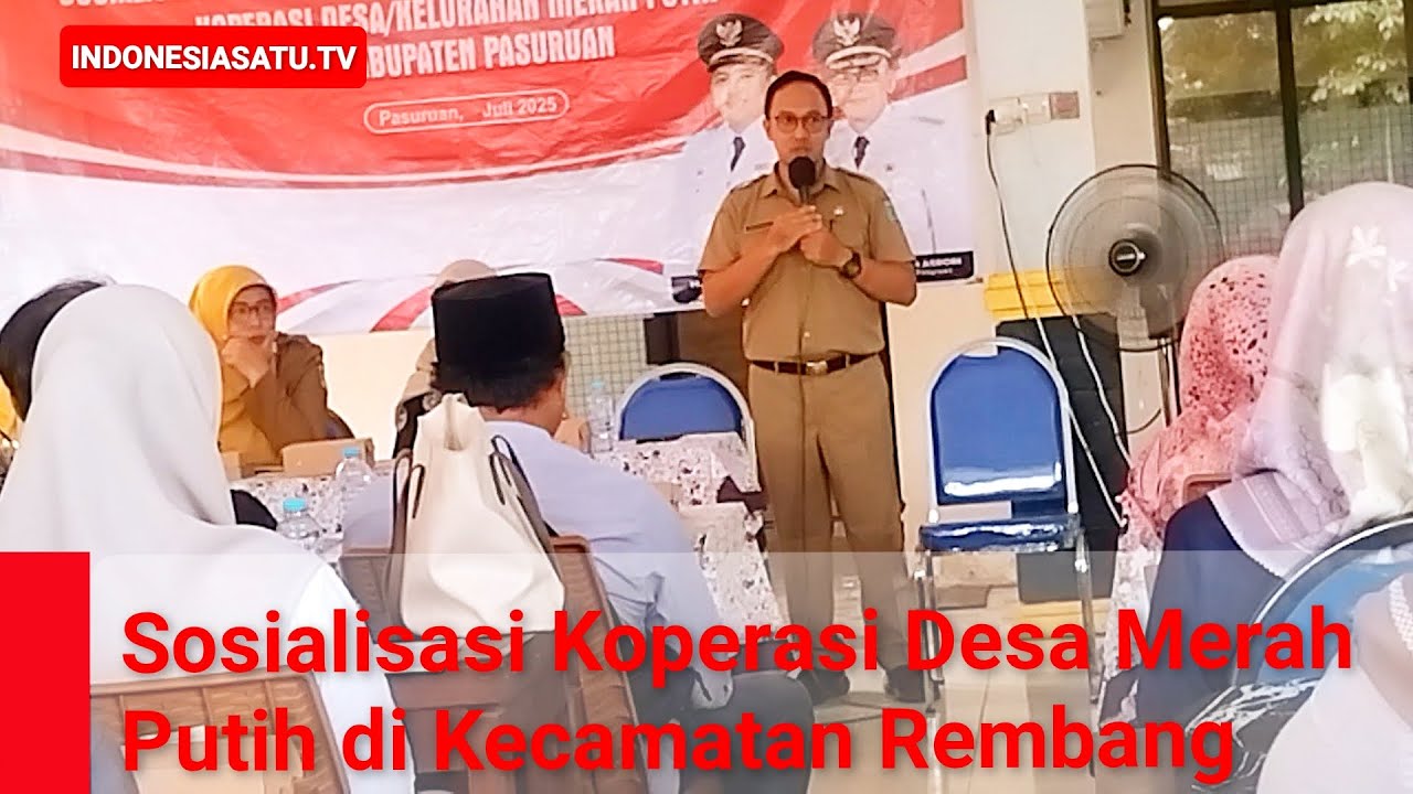 Sosialisasi Koperasi Merah Putih di Kecamatan Rembang