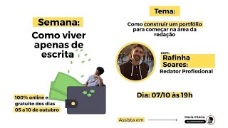 Live sobre Portfólio para Redatores [Semana Como Viver de Escrita]