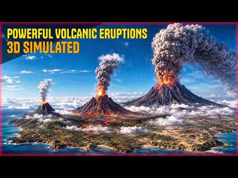 🌋 Most Powerful VOLCANIC ERUPTIONS Ever 🌋💥 Size Comparison