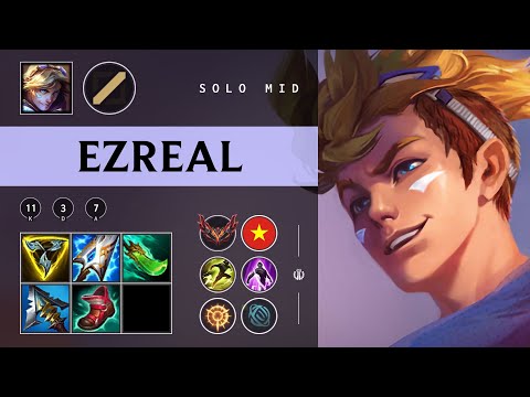 Ezreal Mid vs Yone - VN Grandmaster Patch 25.22