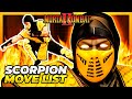 SCORPION MOVE LIST Mortal Kombat II MK2