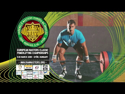 RAW European Masters Powerlifting Ch. 2019 Győr - Day2 Morning