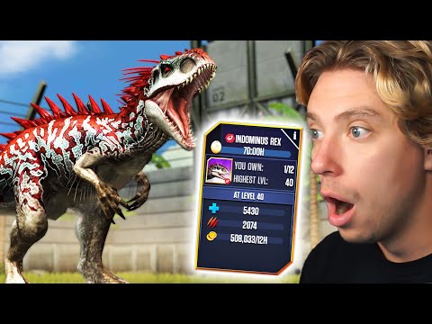 Level 40 Indominus UNLOCKED in Jurassic World the Game