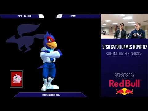 SFSU Gator Games Monthly #1 Singles Pools SpacePigeon (Puff, ICs) vs Cyan (Falco)