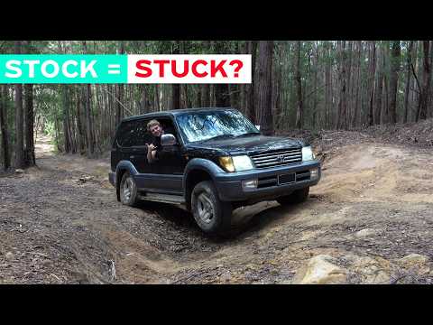 Taking my BONE STOCK Prado offroad for the first time