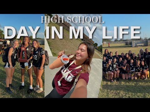 DAY IN MY LIFE AS A JUNIOR IN HIGH SCHOOL || flag football regional champs