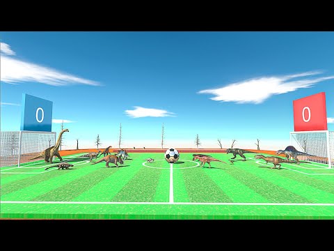 Carnivorous Dinos VS Herbivores Football Tournament - Animal Revolt Battle Simulator