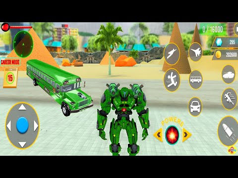 Robot Ordu Otobüsü Oyunu #7 - Prime Multiple Army Bus Robot Car Transformation - Android Gameplay