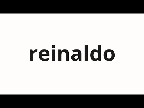 How to pronounce reinaldo | 레이날도 (Raynaldo in Korean)