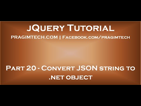 Convert JSON string to net object
