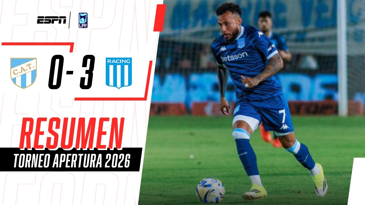 DOBLETE DE VERGARA Y UN GOL DE SOLARI: RACING GOLEÓ Y SE ACOMODA | Tucumán 0-3 Racing | RESUMEN