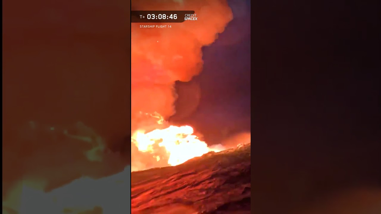 Starship Splashdown & Explosion near Hawaii! #spacex #starship #space #rocket