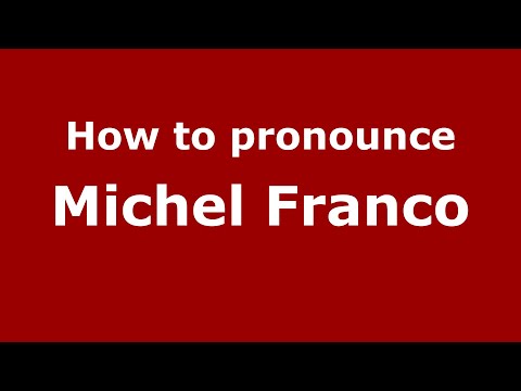 How to pronounce Michel Franco (Mexico/Mexican Spanish) - PronounceNames.com