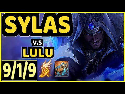 JJUN (SYLAS) vs LULU - 9/1/9 KDA MID CHALLENGER GAMEPLAY - KR