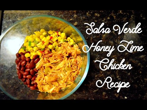 Salsa Verde Honey Lime Chicken - Crockpot Dinner...