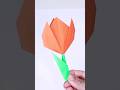 Tulip flower with square paper | paper tulip