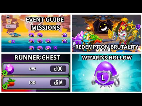 SACRIFICIAL RUN Event Guide | Redemption Brutality Dragon in Wizard Hollow | Dragon City 2023