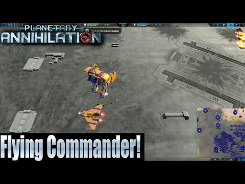 Planetary Annihilation 10 Player FFA - Flying Commander