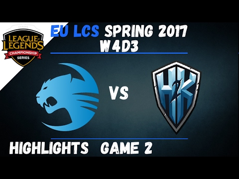 ROC vs H2K Highlights Game 2 EU LCS 2017 Spring W4D3 Roccat vs H2K Gaming