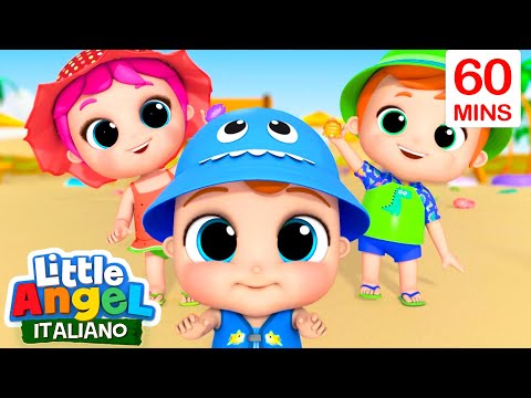 Costruiamo un castello di sabbia 🏖️ | Cartoni Animati con Gianni Piccino - Little Angel Italiano