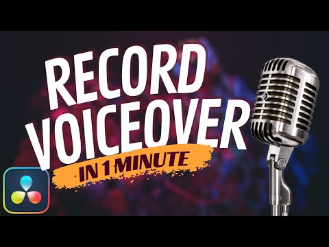 Record Voice-Over Directly in Davinci Resolve (tutorial)