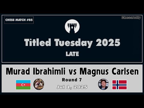 Murad Ibrahimli vs. Magnus Carlsen: Brilliant Move ◉ Titled Tuesday 2025