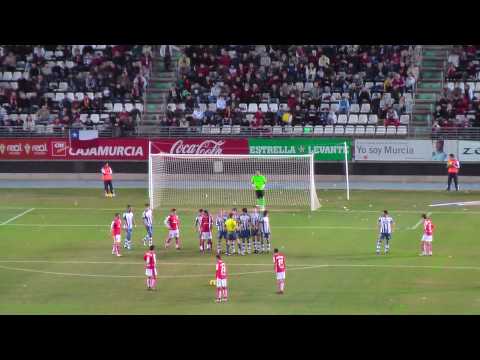 Gol del Real Murcia con la Real Sociedad