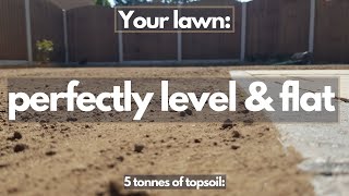 How to get your soil perfectly level and flat prior to seeding a new l