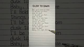 Dusk Till Dawn Lyrics ~Song by Luca Lush and Zayn #dusktilldawn #lyrics #zyan