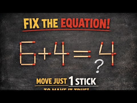 Fix the equation matchstick puzzle live 🔥move 1 stick brain teaser challenge 🇺🇲🇬🇧🇦🇺🇨🇦