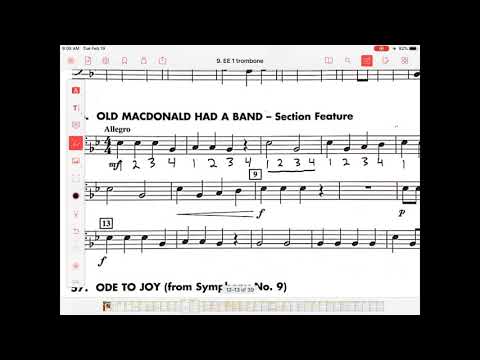 Bass clef rhythm help Old McDonald Had a Band