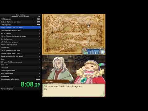 Rune Factory Speedrun Any% glitched in 1:43:26.92