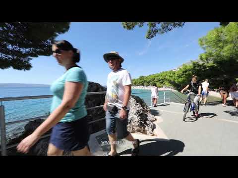 Brela promenade walk through from center (Soline) to west (Jakiruša) - summer 2019.