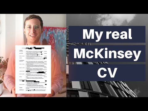 I applied to McKinsey with this CV - and got in (management consulting resume)