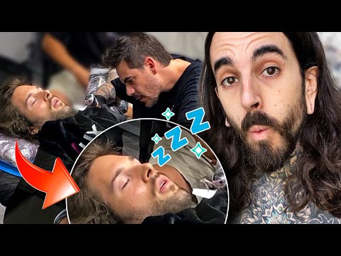 TATUAJES sin DOLOR: DUERMEN a mi AMIGO con ANESTESIA para TATUARLO