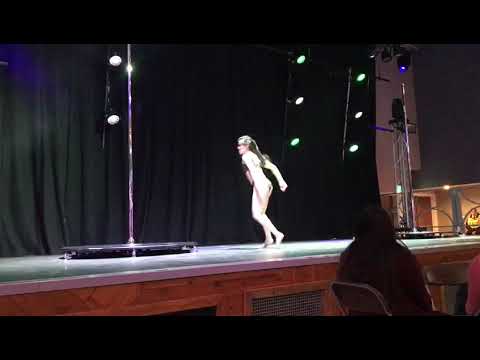 University Pole Stars 2019 3rd place Beginner UoB - Alicia Chan