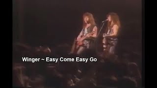 Winger ~ Easy Come Easy Go ~ 1991 ~ Live Video, In Tokyo, Japan