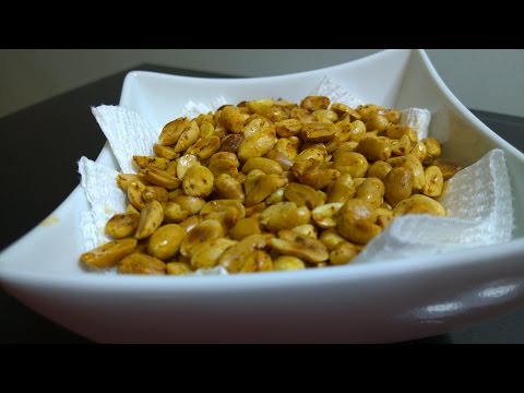 How to make Spicy & Roasted Peanuts - Healthy Nuts Recipe